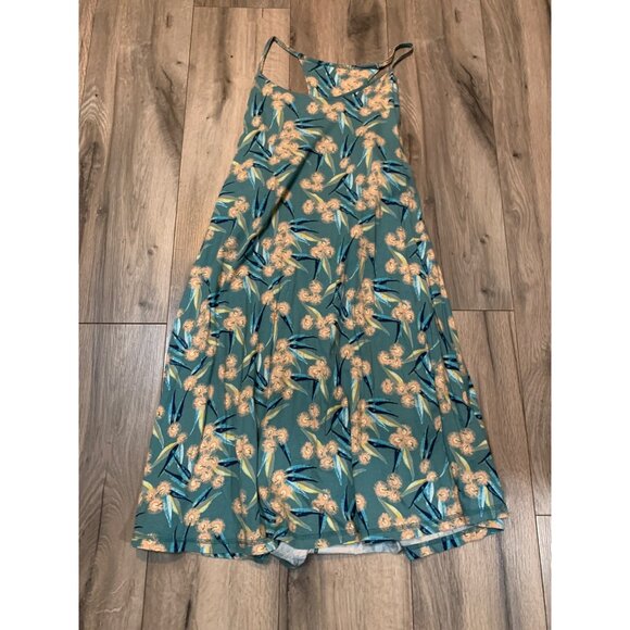 Patagonia Edisto Womans L Dress Las Flores: Tasmanian Teal - Picture 1 of 7